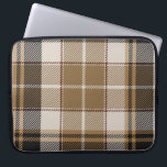 Oxford Black and Tan Plaid  Laptop Sleeve<br><div class="desc">Laptop Sleeve;: Keep your laptop safe and stylish with our Oxford Black and Tan Plaid Laptop Sleeve. Designed with a soft, padded interior, this sleeve protects your device from scratches and bumps. The tan plaid pattern, featuring black, brown, and white details, exudes a light academia aesthetic, perfect for adding a...</div>