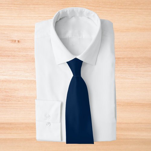 Oxford Blue Solid Color Neck Tie