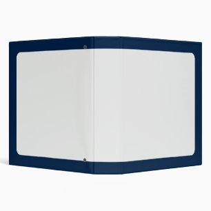 Oxford Blue & White Custom Binder