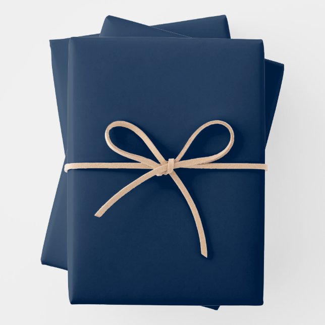 Oxford Blue Wrapping Paper – Set of 3 Sheets (In situ)