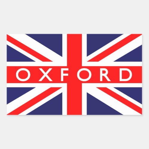 Oxford  British Flag Rectangular Sticker