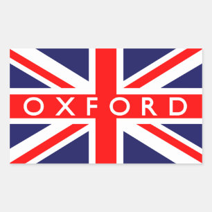 Oxford : British Flag Rectangular Sticker