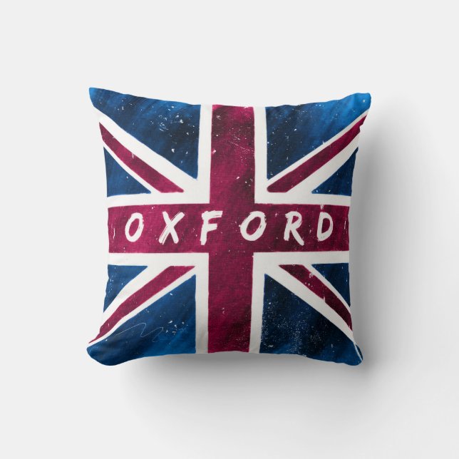 Oxford - British Union Jack Flag Throw Pillow (Front)