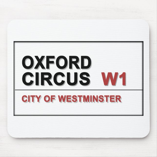 Oxford Circus Lodon England Mouse Pad (Front)