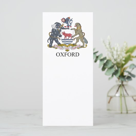 Oxford coat of arms (Standing Front)