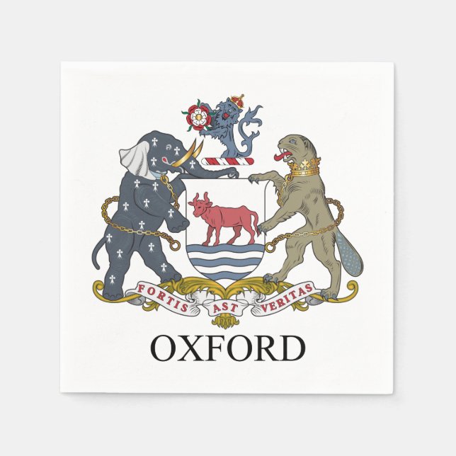 Oxford coat of arms napkins (Front)