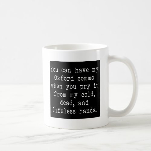 Oxford Comma Coffee Mug