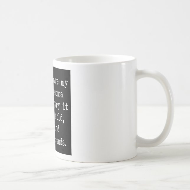 Oxford Comma Coffee Mug (Right)