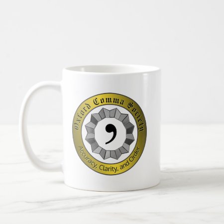 Oxford Comma Society Coffee Mug