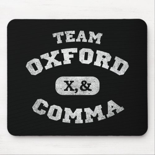 Oxford Comma Team 819 Mouse Pad