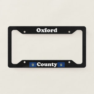 Oxford County Maine LPF License Plate Frame