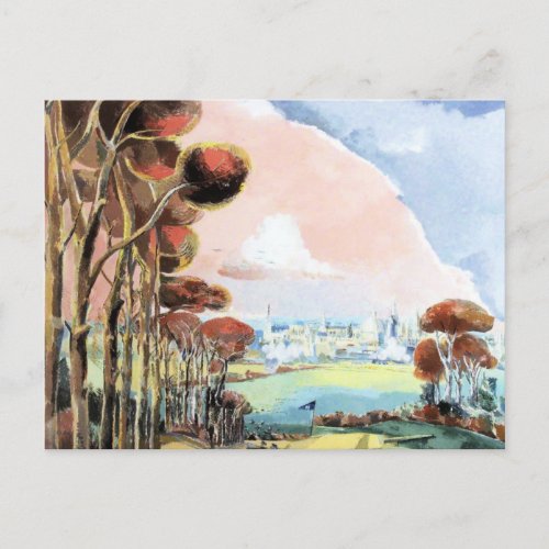 Oxford During the Ward painting by Paul Nash Postcard