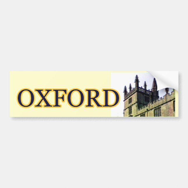 Oxford England 1986 Building Spirals 1 Bumper Sticker (Front)