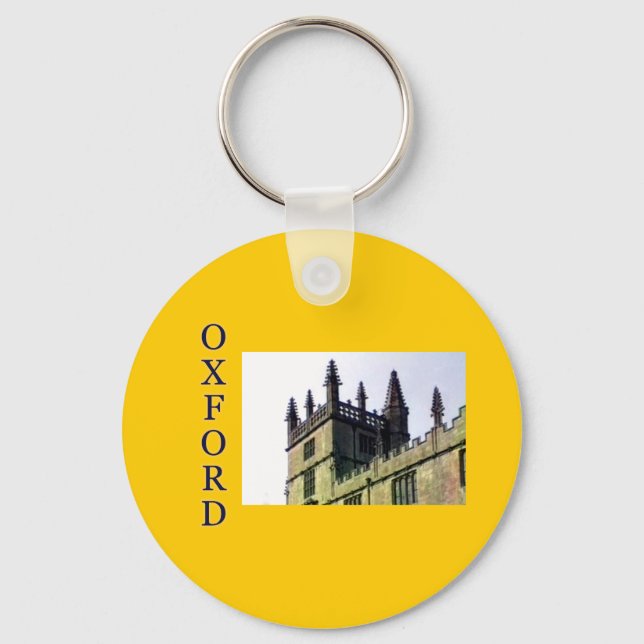 Oxford England 1986 Building Spirals 1 Keychain (Front)