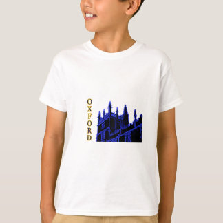 Oxford England 1986 Building Spirals Blue T-Shirt