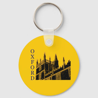Oxford England 1986 Building Spirals Brown Keychain