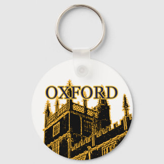 Oxford England 1986 Building Spirals Brown Keychain
