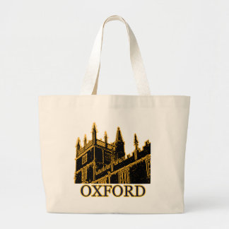 Oxford England 1986 Building Spirals Brown Large Tote Bag