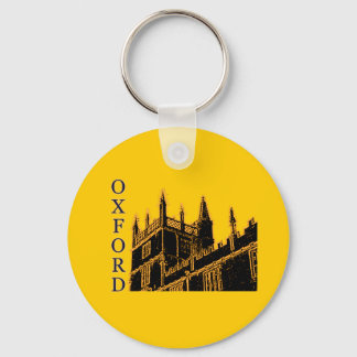 Oxford England 1986 Building Spirals Gold Keychain
