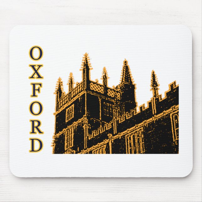 Oxford England 1986 Building Spirals Gold Mouse Pad (Front)