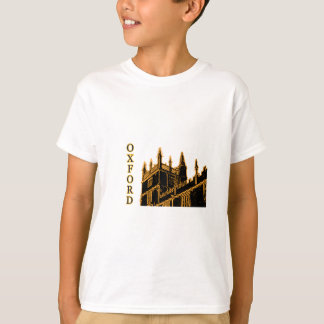 Oxford England 1986 Building Spirals Gold T-Shirt