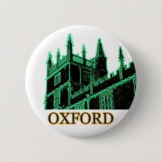 Oxford England 1986 Building Spirals Green Button