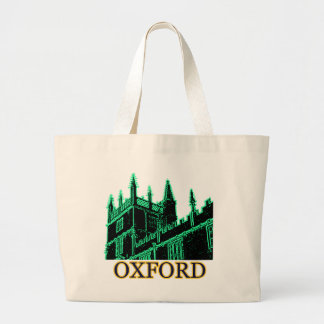 Oxford England 1986 Building Spirals Green Large Tote Bag