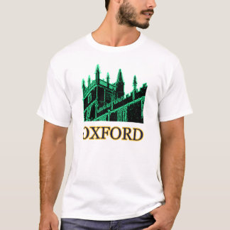 Oxford England 1986 Building Spirals Green T-Shirt