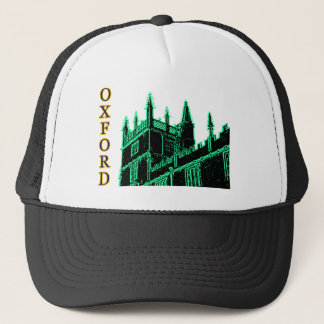 Oxford England 1986 Building Spirals Green Trucker Hat
