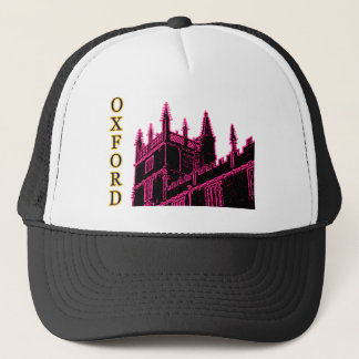 Oxford England 1986 Building Spirals Magenta Trucker Hat