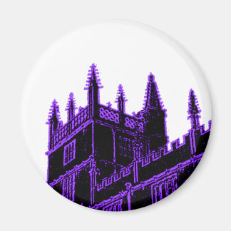 Oxford England 1986 Building Spirals Purple Magnet