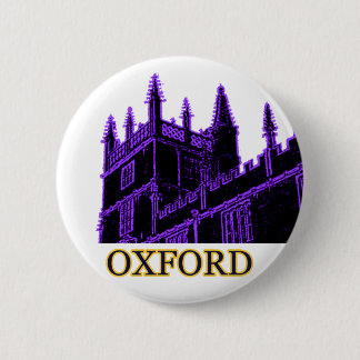 Oxford England 1986 Building Spirals Purple Pinback Button