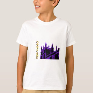 Oxford England 1986 Building Spirals Purple T-Shirt