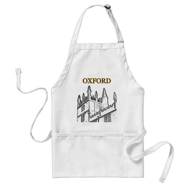 Oxford England 1986 Building Spirals White jGibney Adult Apron (Front)