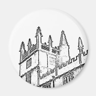 Oxford England 1986 Building Spirals White Magnet