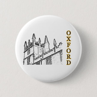 Oxford England 1986 Building Spirals White Pinback Button