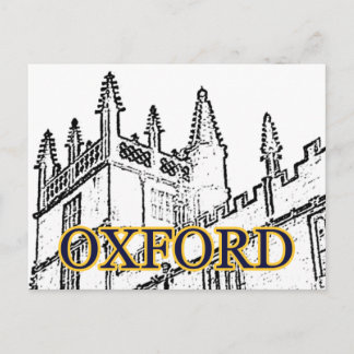 Oxford England 1986 Building Spirals White Postcard