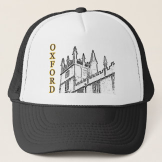 Oxford England 1986 Building Spirals White Trucker Hat