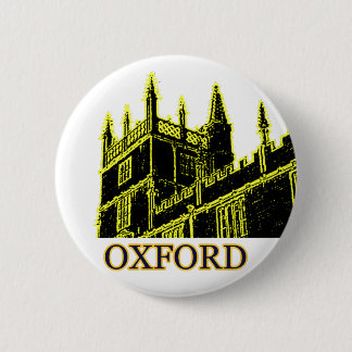 Oxford England 1986 Building Spirals Yellow Button