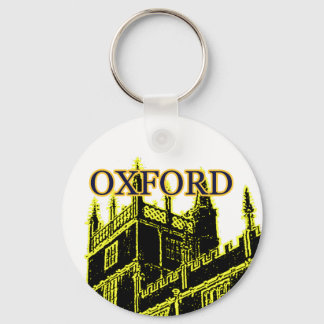 Oxford England 1986 Building Spirals Yellow Keychain