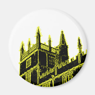 Oxford England 1986 Building Spirals Yellow Magnet