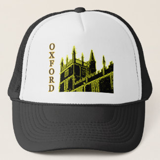 Oxford England 1986 Building Spirals Yellow Trucker Hat