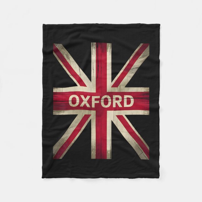 Oxford England Britain Uk History Vacation Souveni Fleece Blanket (Front)