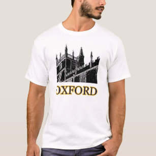 Oxford England Building Spirals Black jGibney T-Shirt