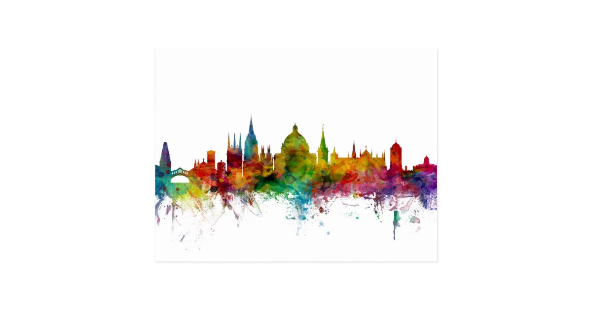 Oxford England Skyline Postcard | Zazzle.com