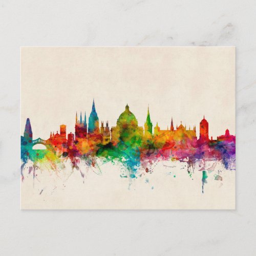 Oxford England Skyline Postcard