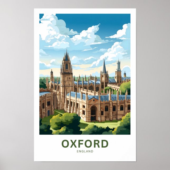 Oxford England Travel Print (Front)