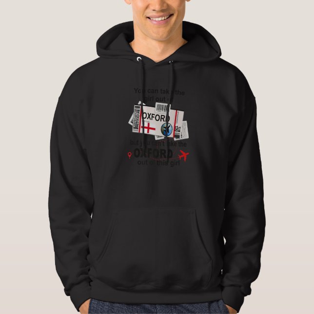 Oxford Girl  Oxford Boarding Pass  Oxford Hoodie (Front)