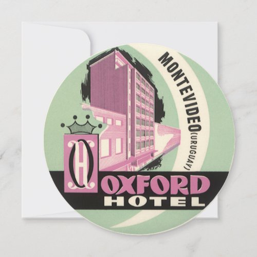 Oxford Hotel Montevideo Uruguay Vintage Travel