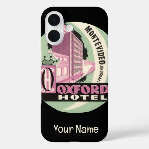 Oxford Hotel, Montevideo, Uruguay, Vintage Travel iPhone 16 Case